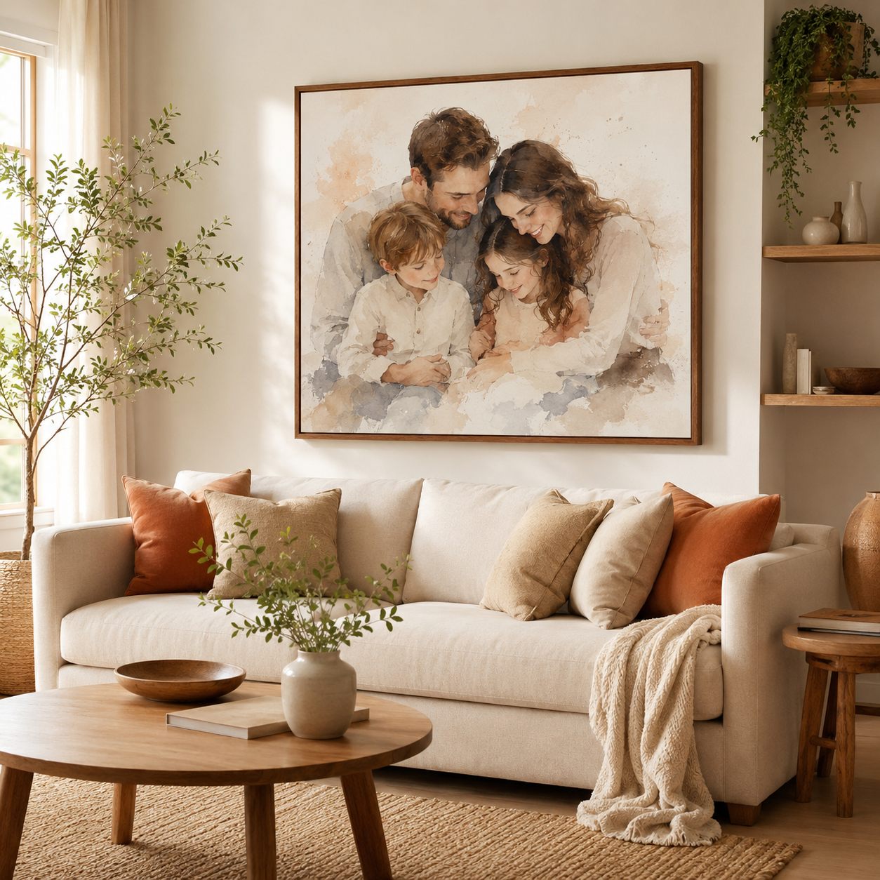 Framed family canvas